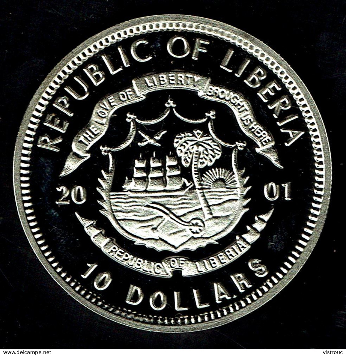 LIBERIA - Monnaie - Année 2001- 10 DOLLARS. - WORLD WAR II: PEARL HARBOR, Dec. 1941. - Liberia