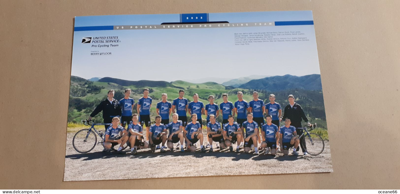 Equipe Team US Postal  United States Postal Service 2003 Format 15 X 23 Cm - Volleyball