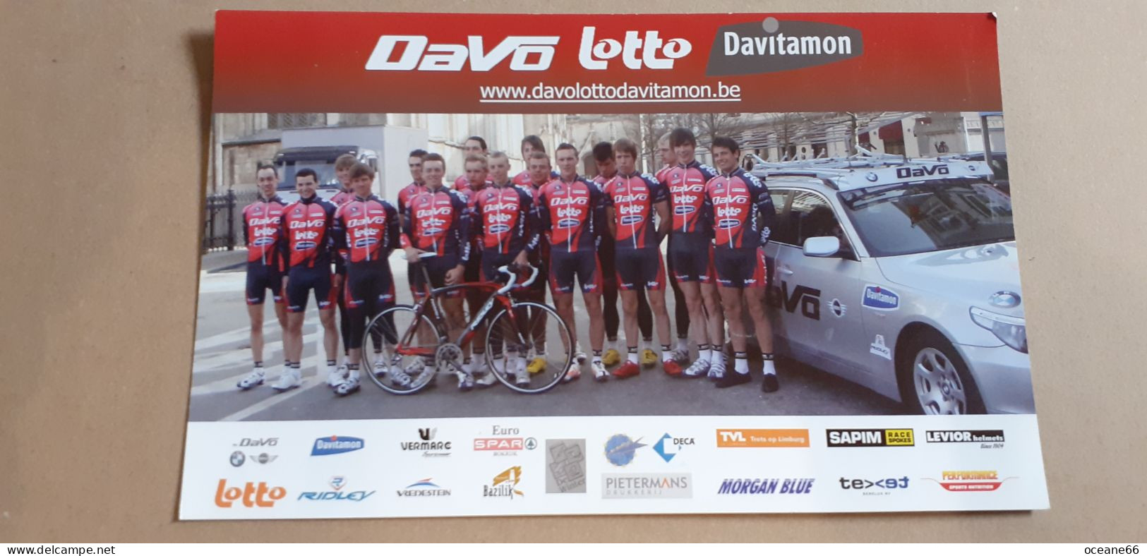 Equipe Team Davo Lotto Davitamon Format 15 X 24 Cm - Volleyball