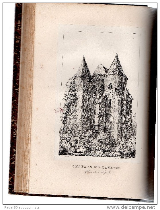 Eglises ,châteaux,beffrois  et hôtels de ville ,les plus remarquables de la Picardie & de l'Artois.28 pl.tome 1er.1846.