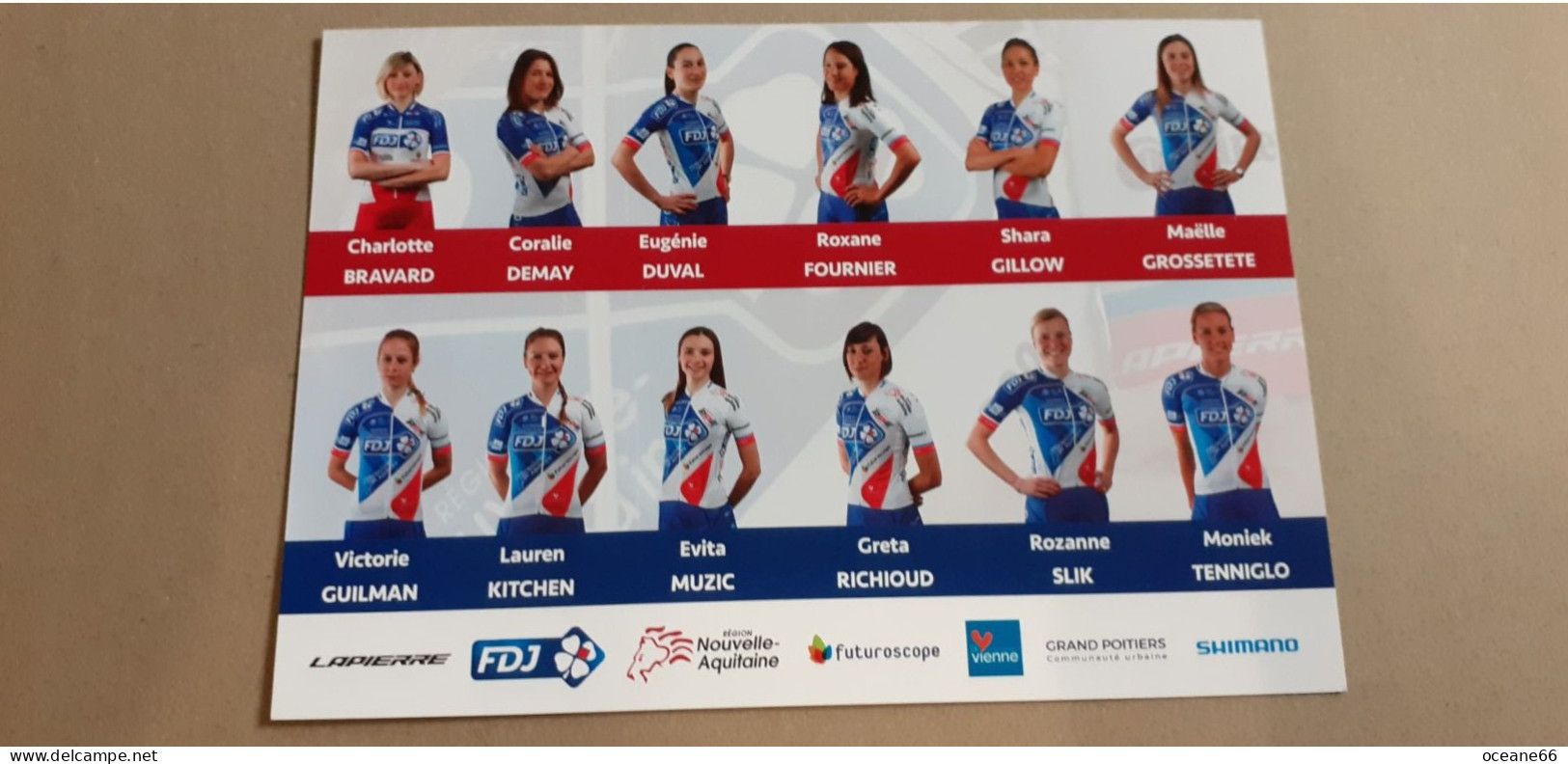 Equipe Team FDJ Futuroscope Lapierre Nouvelle Aquitaine Format A5 - Voleibol