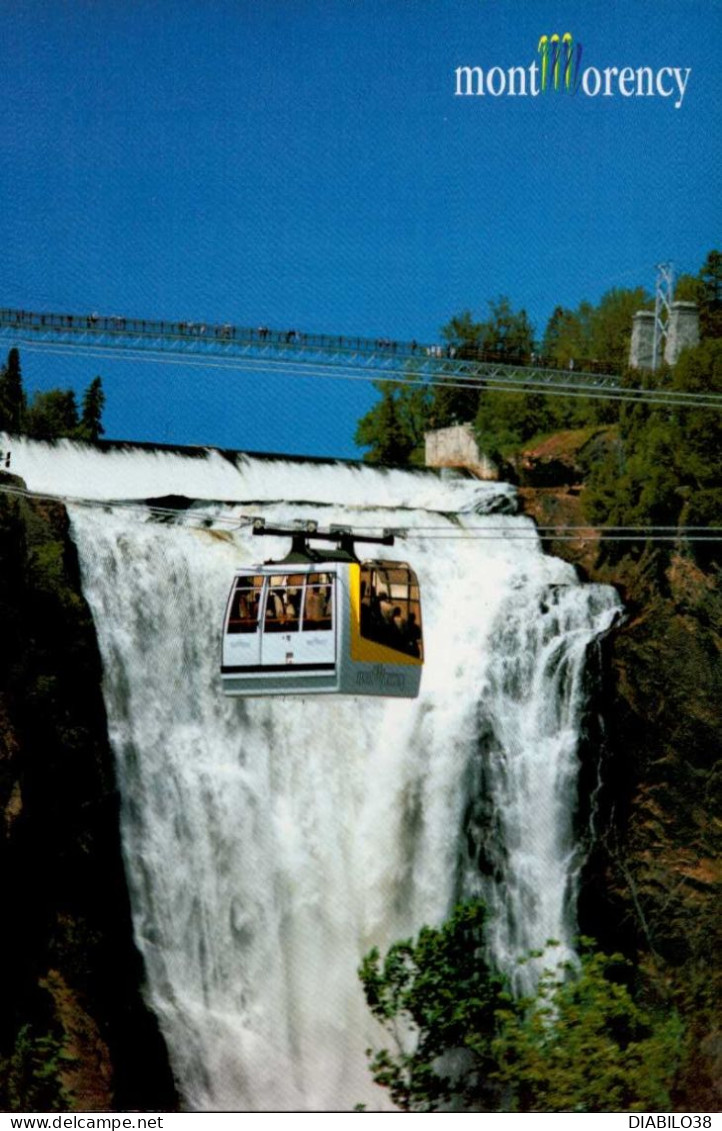 MONTMORENCY   ( CANADA )     VUE DE LA CHUTE DE MONTMORENCY ET DU TELEPHERIQUE - Cataratas De Montmorency