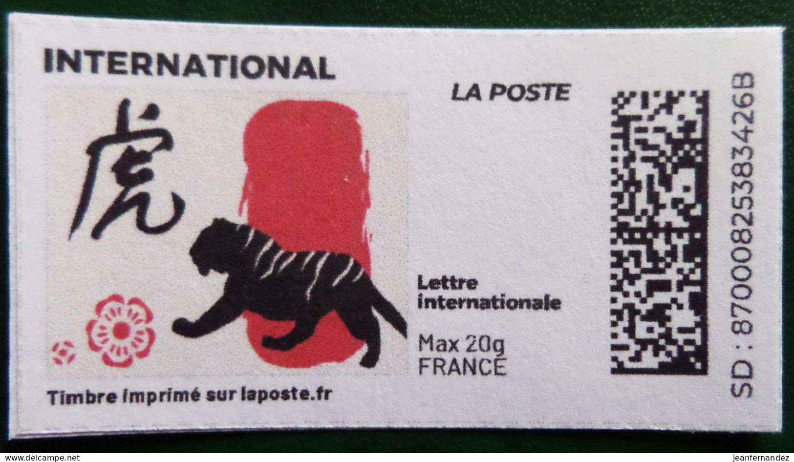 France > Personnalisés > Horoscope Le Tigre - Timbres à Imprimer (Montimbrenligne)