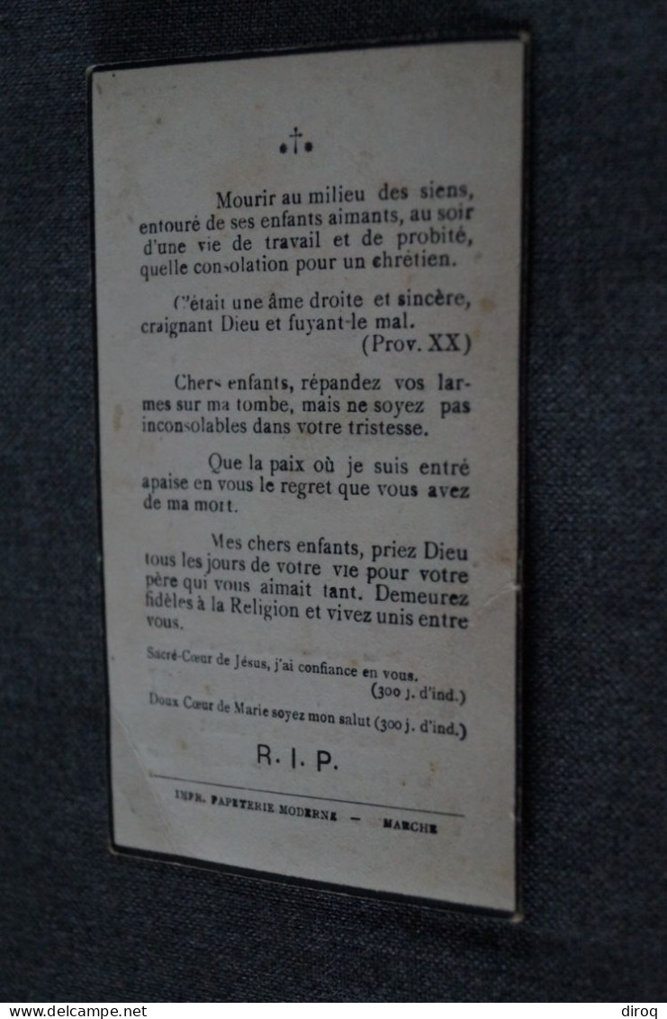 Florent Brilot Veuf Zélie Dussart,décédé à Aye (Marche En Famenne) 1880 - 1937 - Obituary Notices