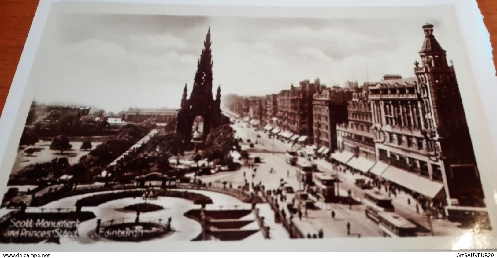 CARTE POSTALE EDINBURGH SCOTT MONUMENT AND PRINCES STREET    1905? - West Lothian