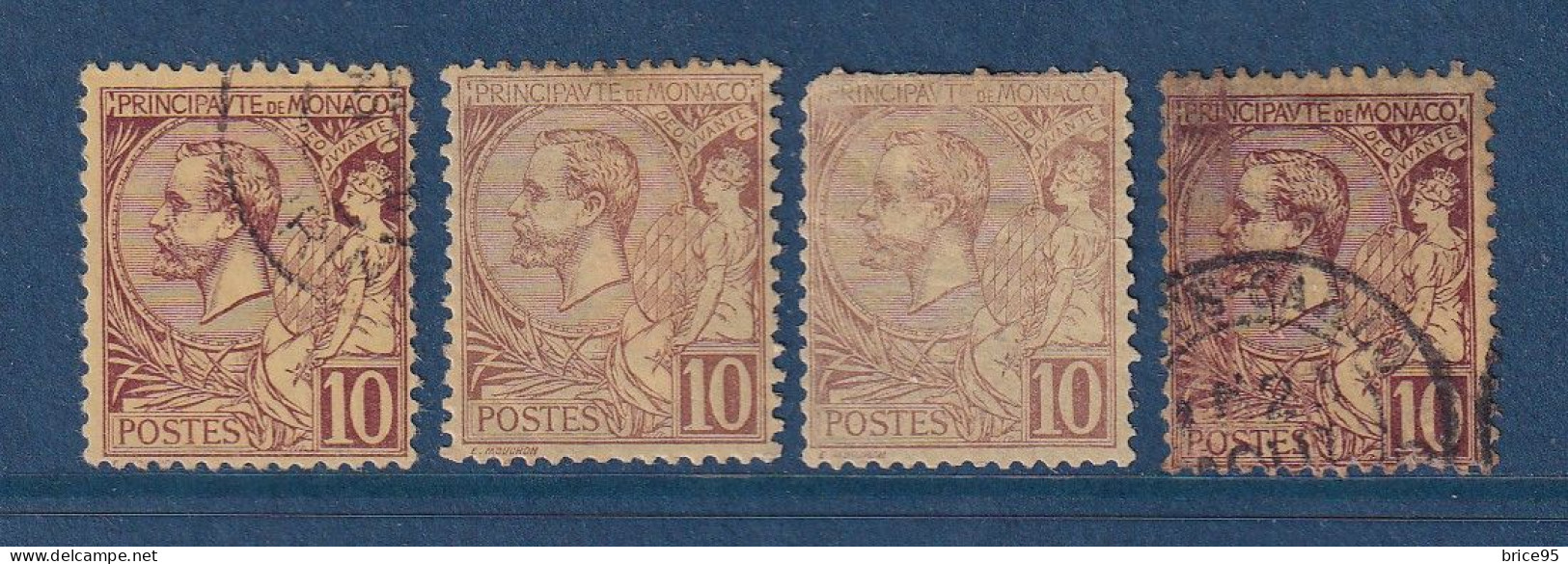 Monaco - YT N° 14 - Neuf Avec Charnière Et Oblitéré - 1891 à 1894 - Unused Stamps