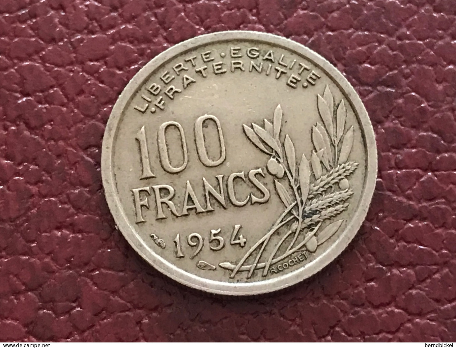 Münze Münzen Umlaufmünze Frankreich 100 Francs 1954 Ohne Münzzeichen - 100 Francs