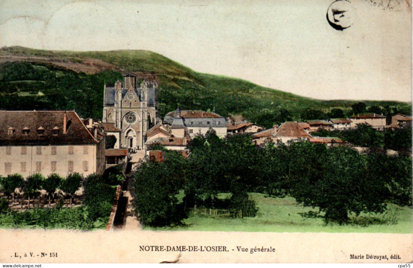 Environs De VINAY  -  NOTRE-DAME DE L' OSIER  -  Vue Générale  -  Jolie Carte Couleur - Vinay