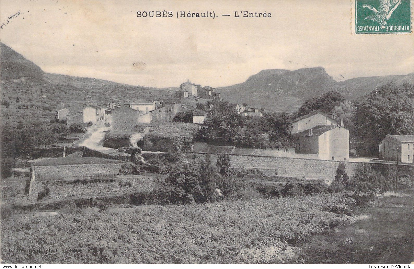 FRANCE - Soubes - Hérault - L'entrée - Carte Postale Ancienne - Altri & Non Classificati