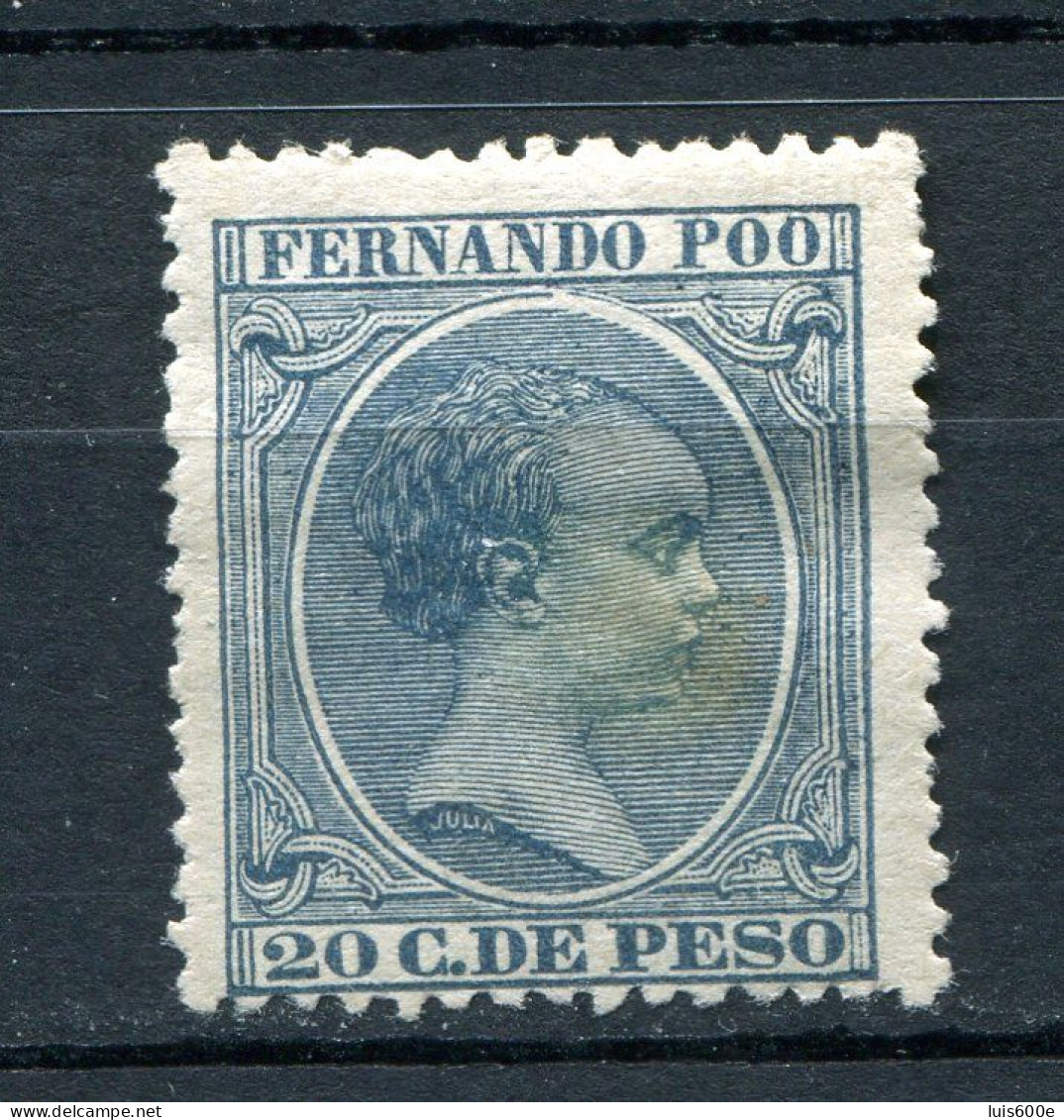 1894/96.FERNANDO POO.EDIFIL 21*.NUEVO CON FIJASELLOS(MH).CATALOGO 20€ - Fernando Poo