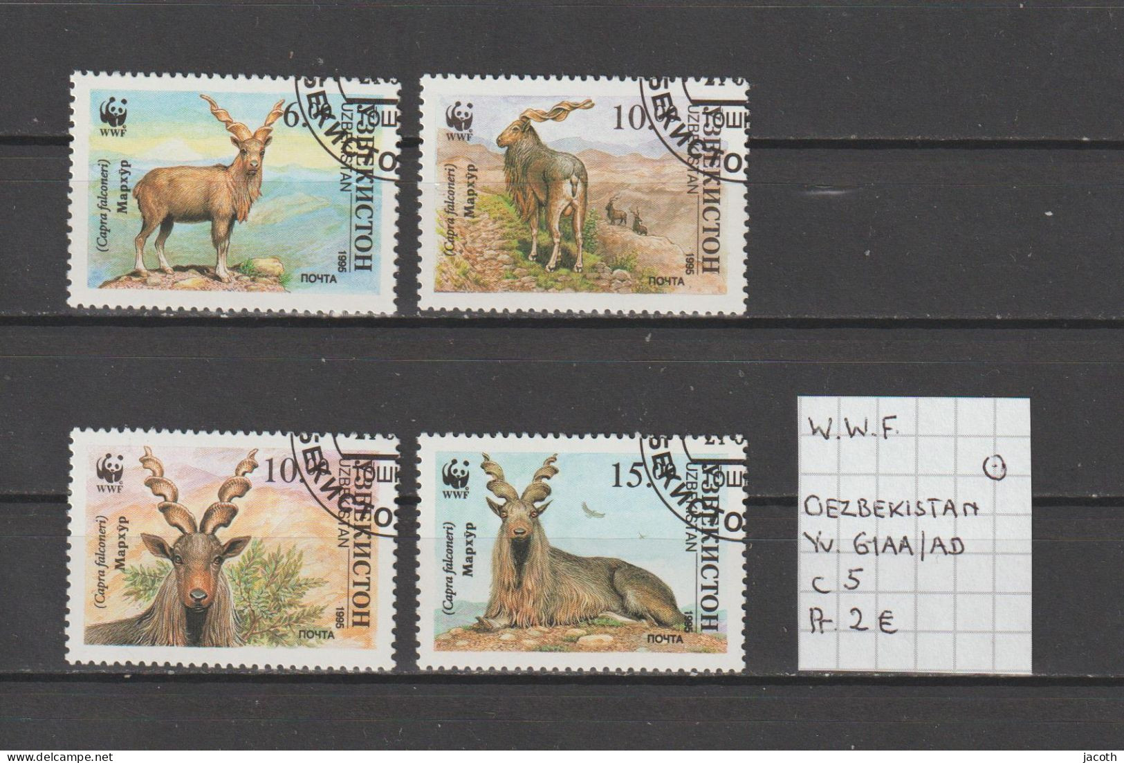 (TJ) W.W.F. - Oezbekistan YT 61AA/AD (gest./obl./used) - Used Stamps