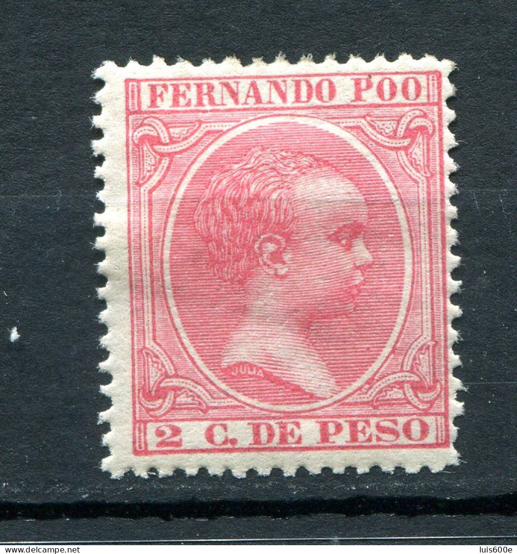 1894/96.FERNANDO POO.EDIFIL 13*.NUEVO CON FIJASELLOS(MH).CATALOGO 36€ - Fernando Po