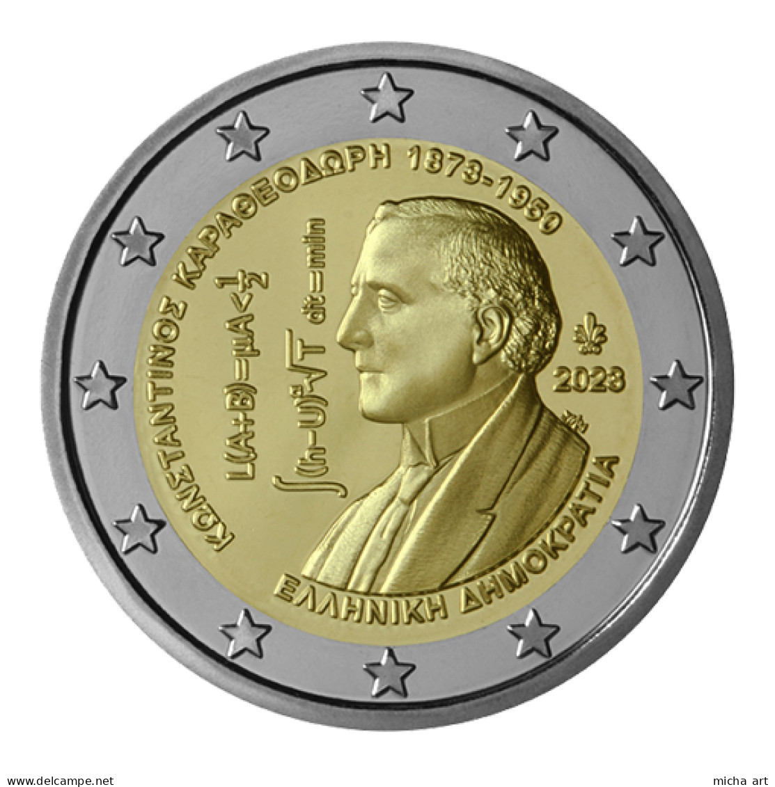 Greece / Griechenland / Grece / Grecia 2023 Comm. 2 Euro Coin -"150 Years From The Birth Of Constantin Carathéodori" UNC - Greece