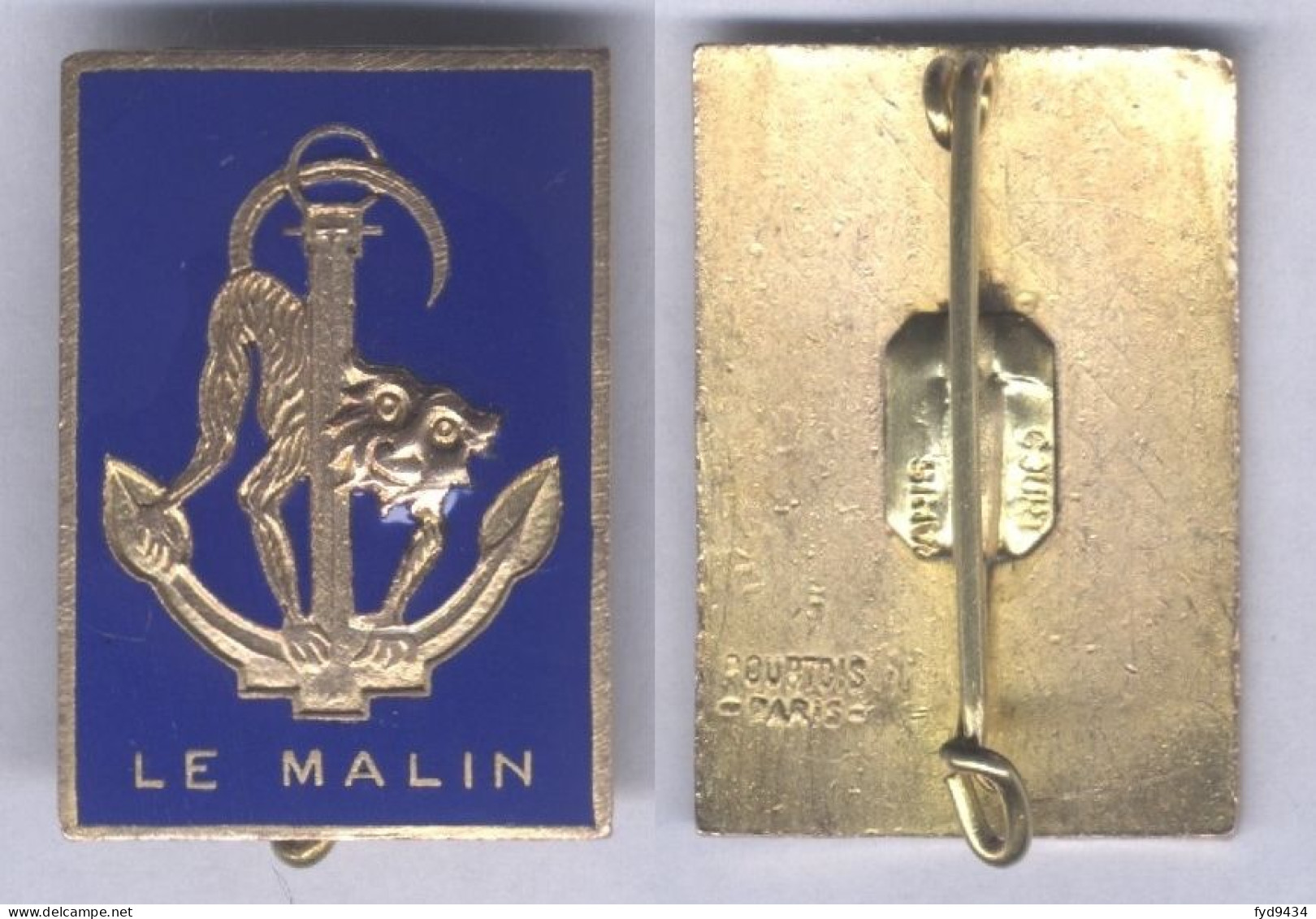 Insigne Du Contre Torpilleur Le Malin - Navy