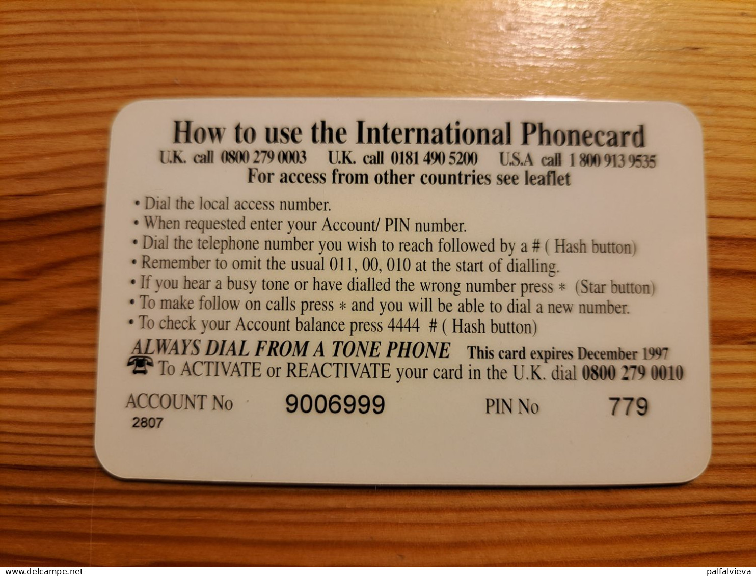 Prepaid Phonecard United Kingdom, International Phonecard - Cinema, Toto Film Collection - [ 8] Companies Issues