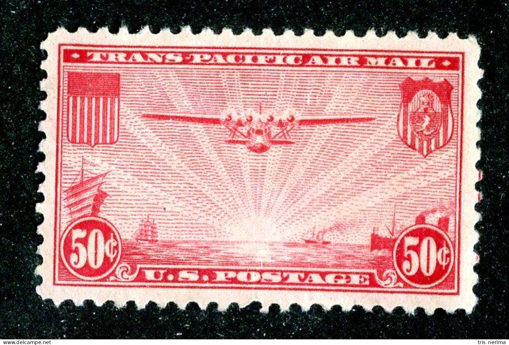 234 USA 1937 Scott # C22 Mng (offers Welcome) - 1b. 1918-1940 Ongebruikt