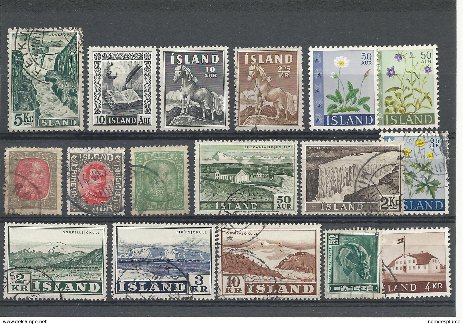 24790) Iceland Collection Postmark Cancel - Collections, Lots & Series