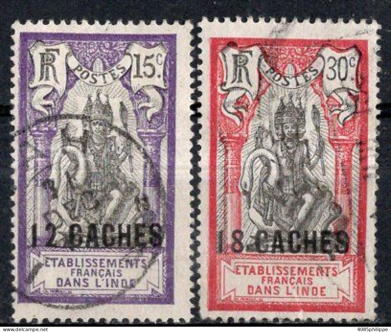 INDE Timbres-poste N°65 & 67 Oblitérés TB Cote : 4€25 - Used Stamps