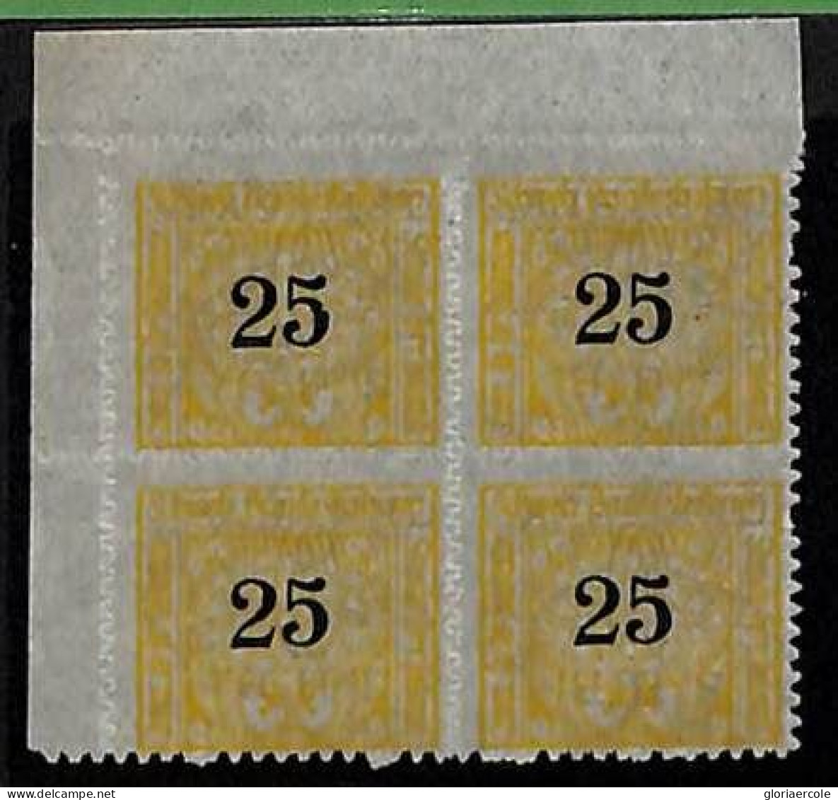 ZA0141b - SWITZERLAND - SBHV # 14Aa Block 4 - RAILWAY SERVICE STAMPS Mint MNH - - Railway