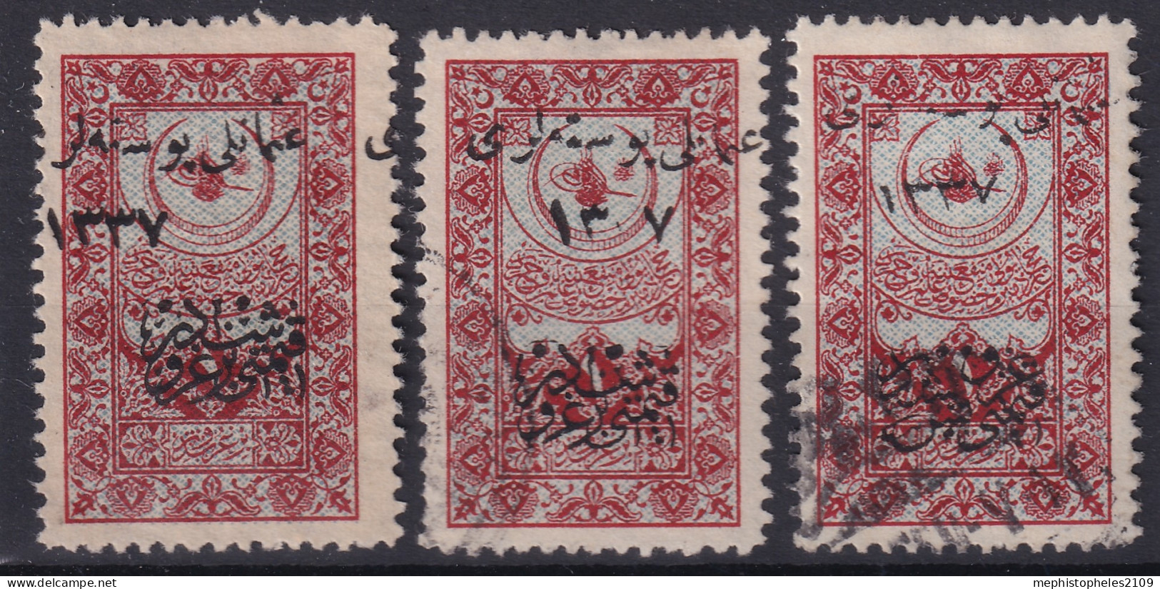 OTTOMAN EMPIRE 1921 - Canceled/MNG - Mi 739-741 - Gebraucht