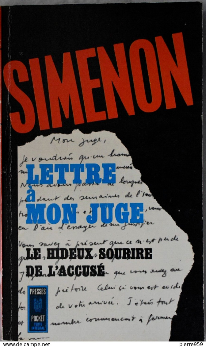 Lettre à Mon Juge - Georges Simenon - Simenon