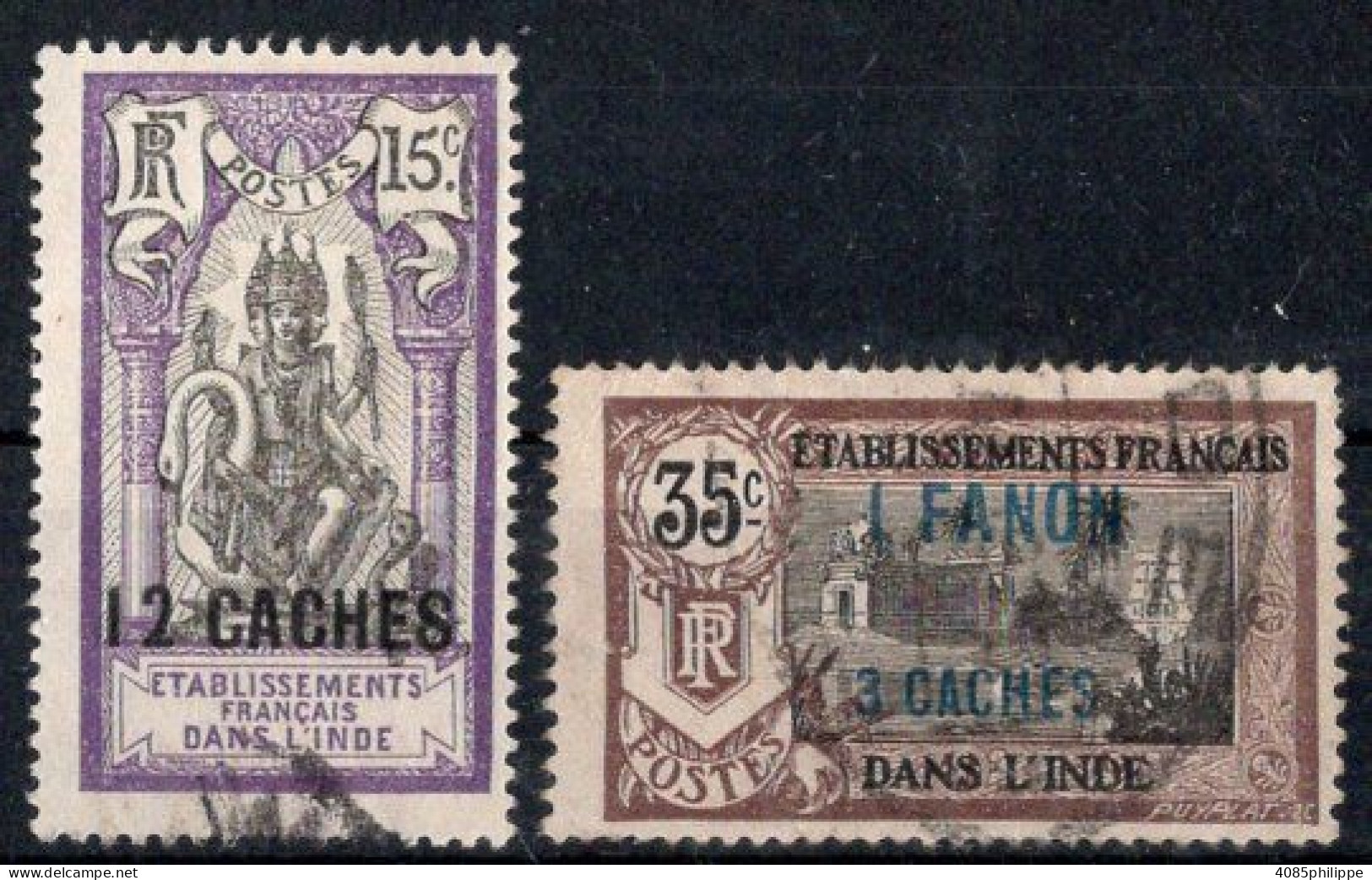 INDE Timbres-poste N°65 & 68 Oblitérés TB Cote : 2€75 - Used Stamps