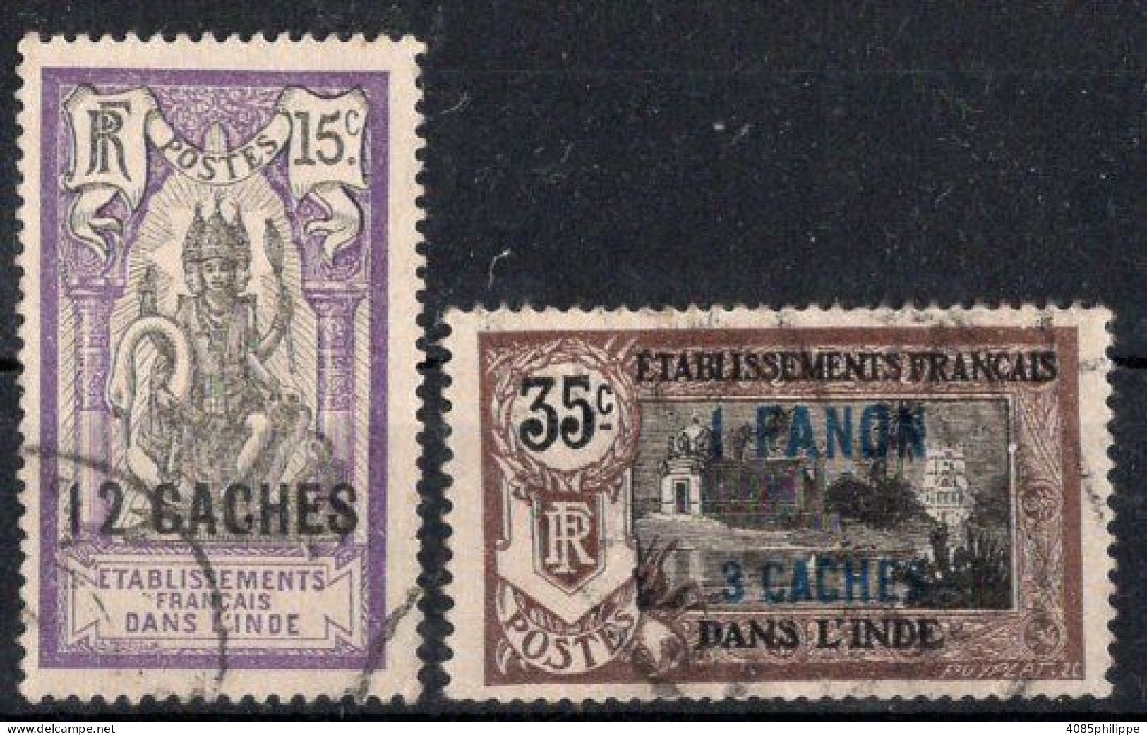 INDE Timbres-poste N°65 & 68 Oblitérés TB Cote : 2€75 - Used Stamps