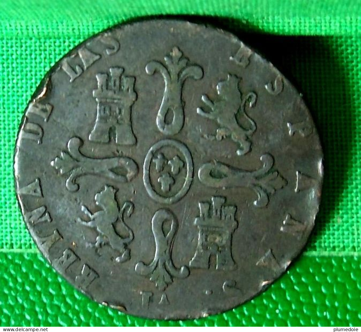 MONNAIE ESPAGNE 8 MARAVEDIS 1837 ISABEL II  , SPAIN OLD COIN  ISABEL 2 REINA DE LAS ESPANAS - Münzen Der Provinzen