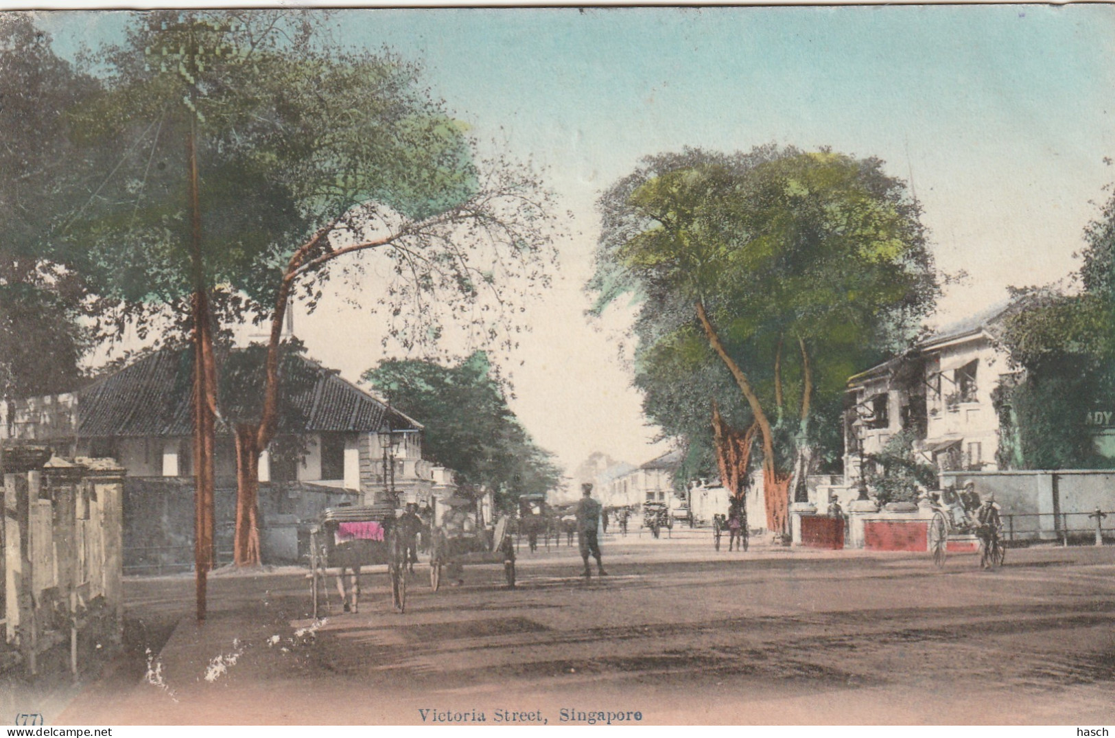 4917 40 Singapore, Victoria Street. 1914. (Damage To The Lower Left)  - Singapour