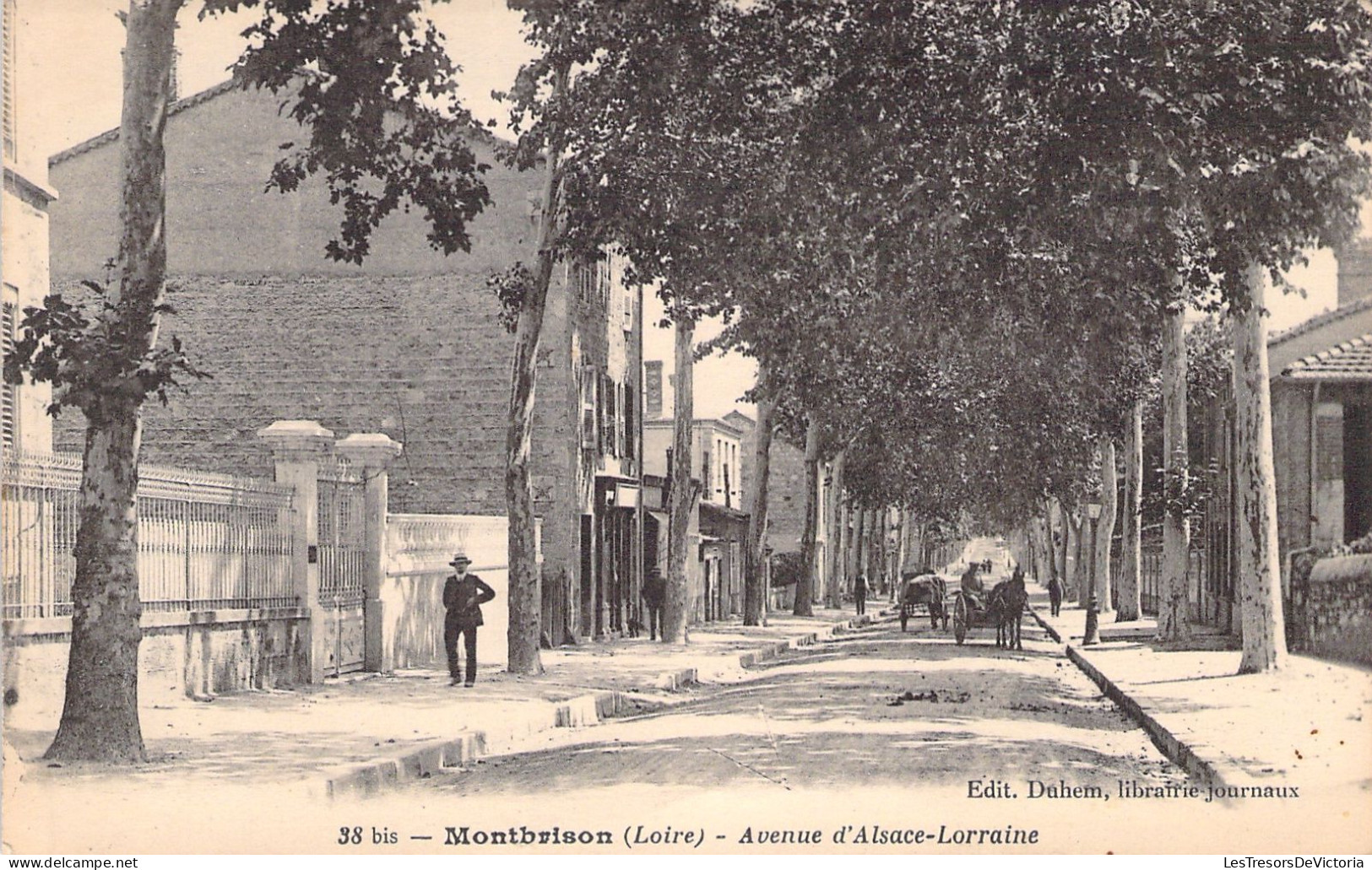 FRANCE - Montbrison - Avenue D'alsace Lorraine - Edit Duhem - Carte Postale Ancienne - Montbrison