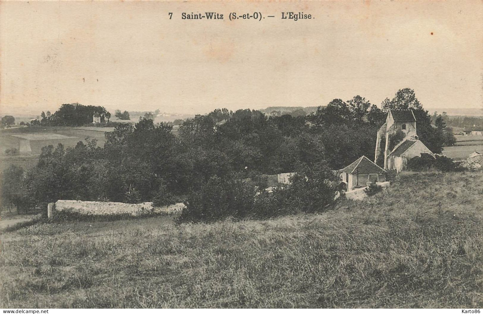St Witz * Vue Sur L'église Du Village - Saint-Witz