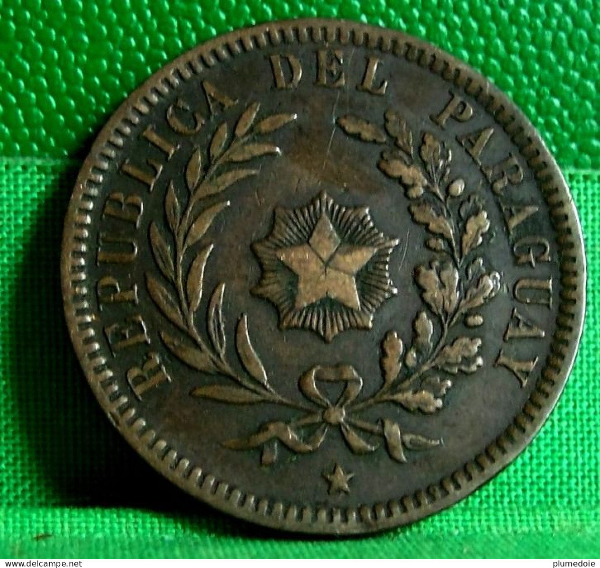 REPUBLICA DEL PARAGUAY . 2 CENTESIMOS 1870 , OLD COIN - Paraguay