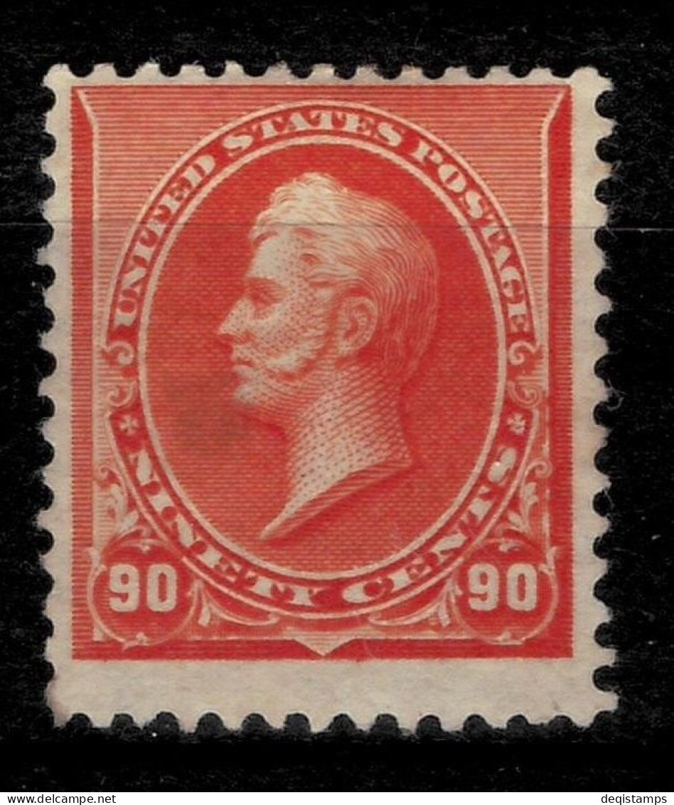 USA Stamp 1890  Scott# 229 - 90c Orange ($475)  MH Stamp - Unused Stamps