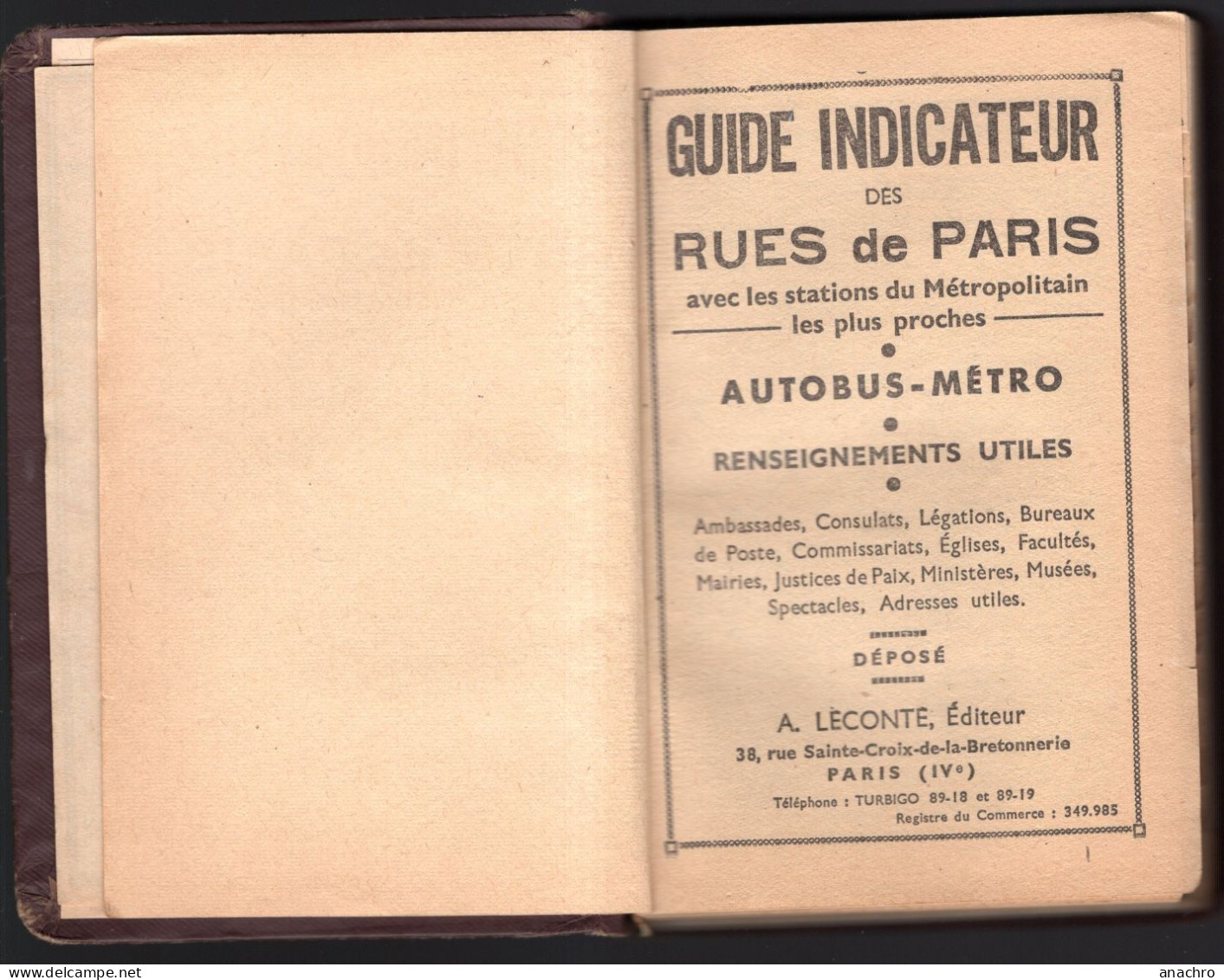 PARIS Plan Par Arrondissements Rues Et Stations De METRO - Europa