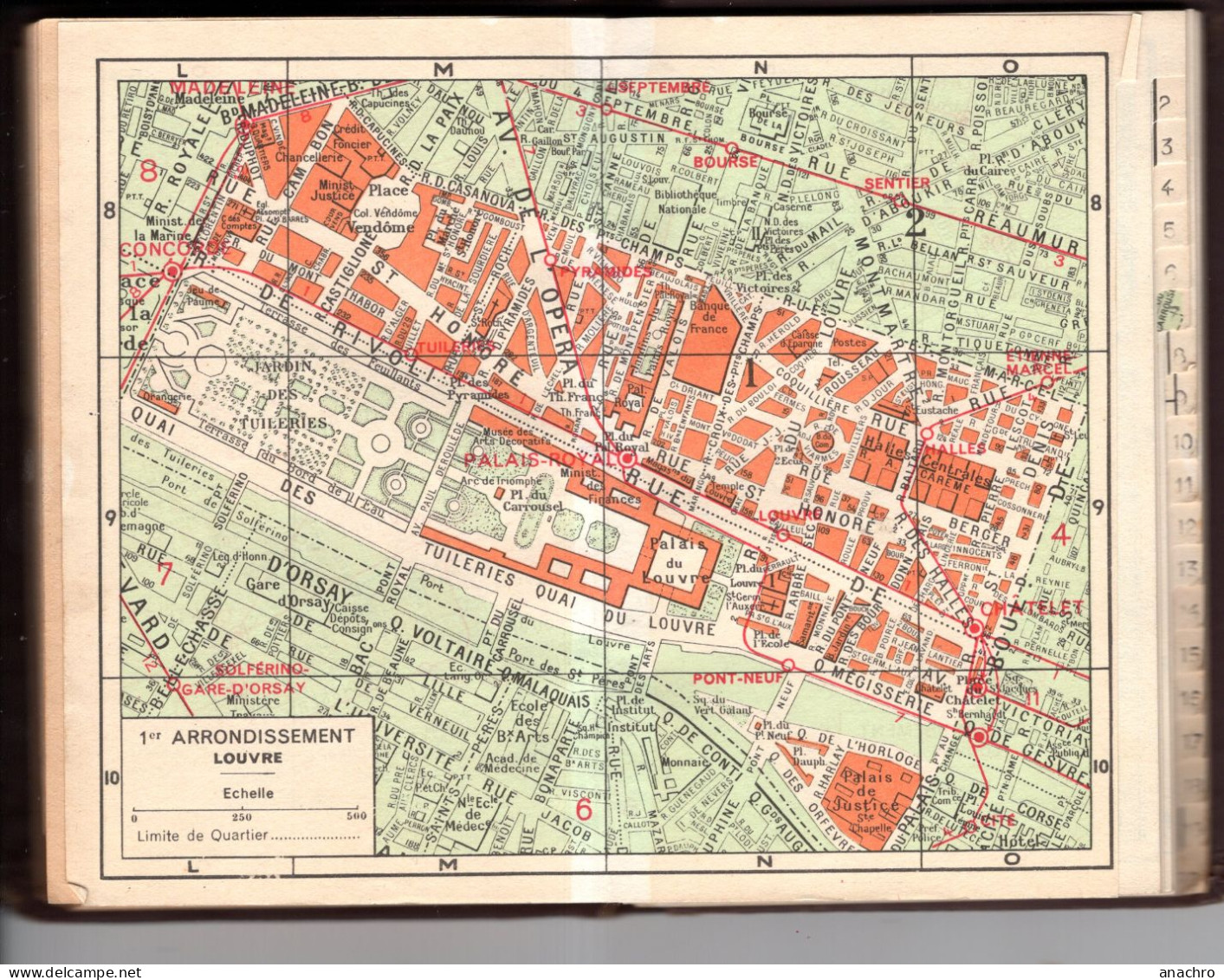 PARIS Plan Par Arrondissements Rues Et Stations De METRO - Europa