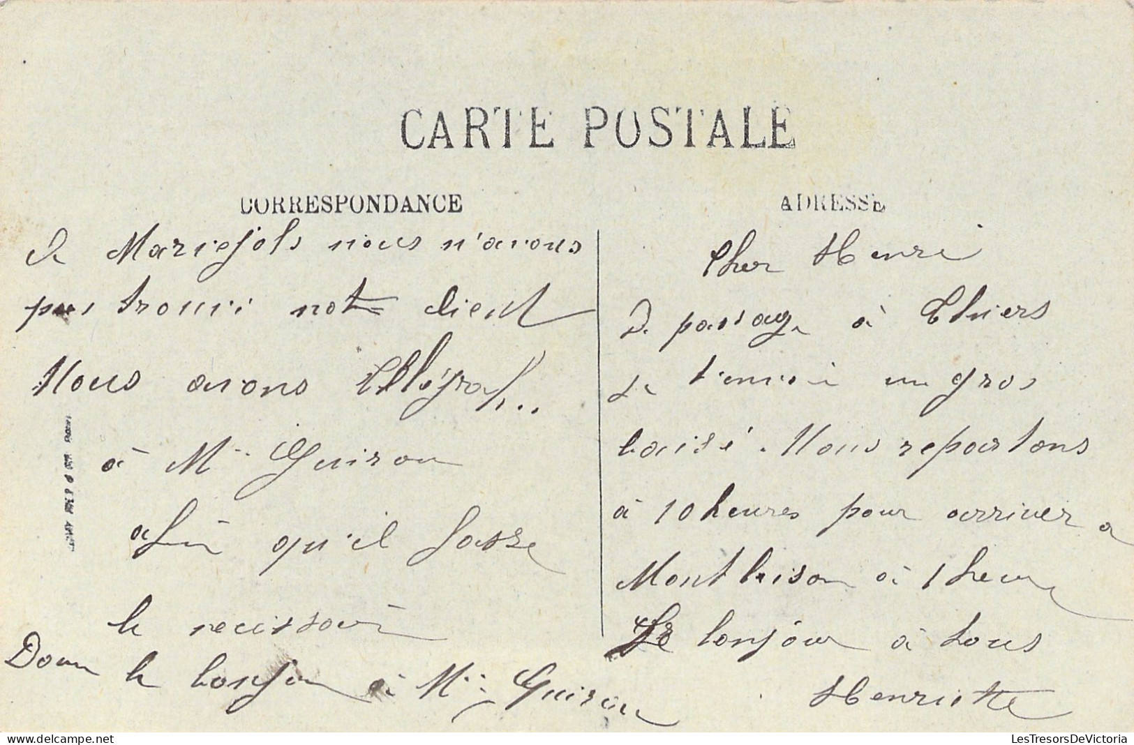 FRANCE - Thiers - La Gare - Vue Interieure - Carte Postale Ancienne - Thiers