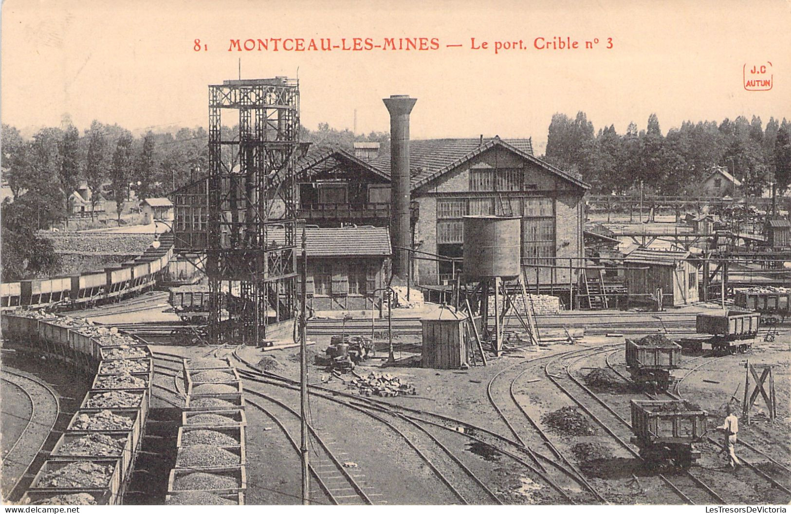 FRANCE - Montceau Les Mines - Le Port - Crible N°3 - Carte Postale Ancienne - Montceau Les Mines