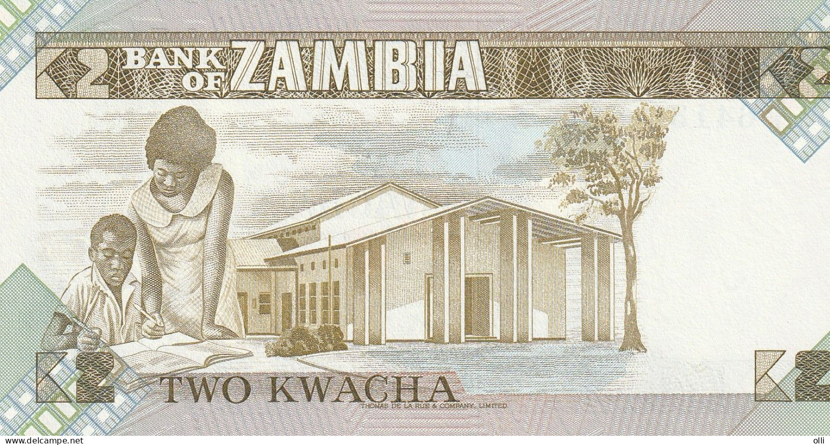 Zambia 2 Kwacha  ND/1980-1981 P-24  UNC - Zambie