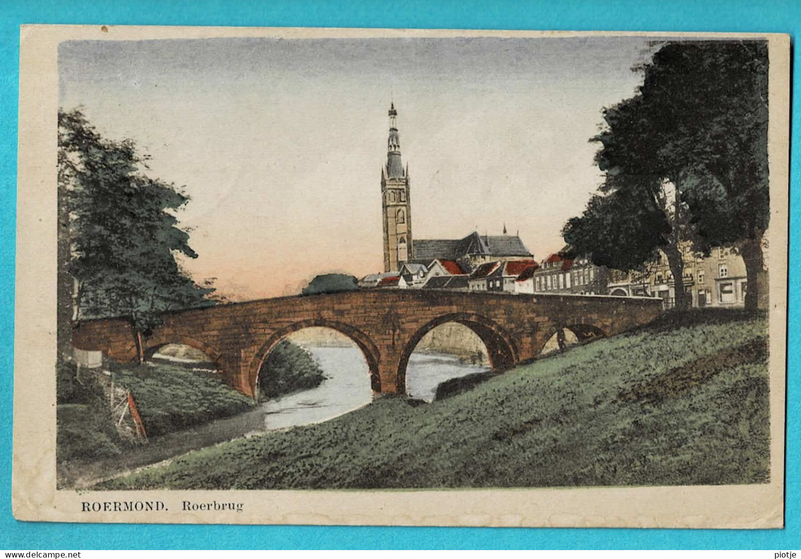 * Roermond (Limburg - Nederland) * (Grossverlag Jacob Krapohl) Roerbrug, Brucke, Pont, Bridge, Couleur, Canal, Quai - Roermond