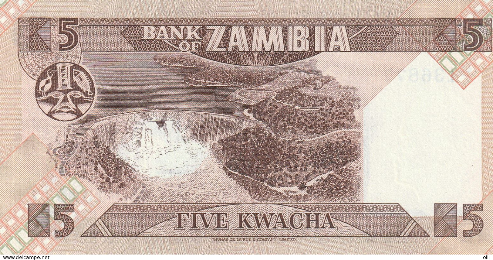 Zambia 5 Kwacha  ND/1980-1988 P-25  UNC - Zambia