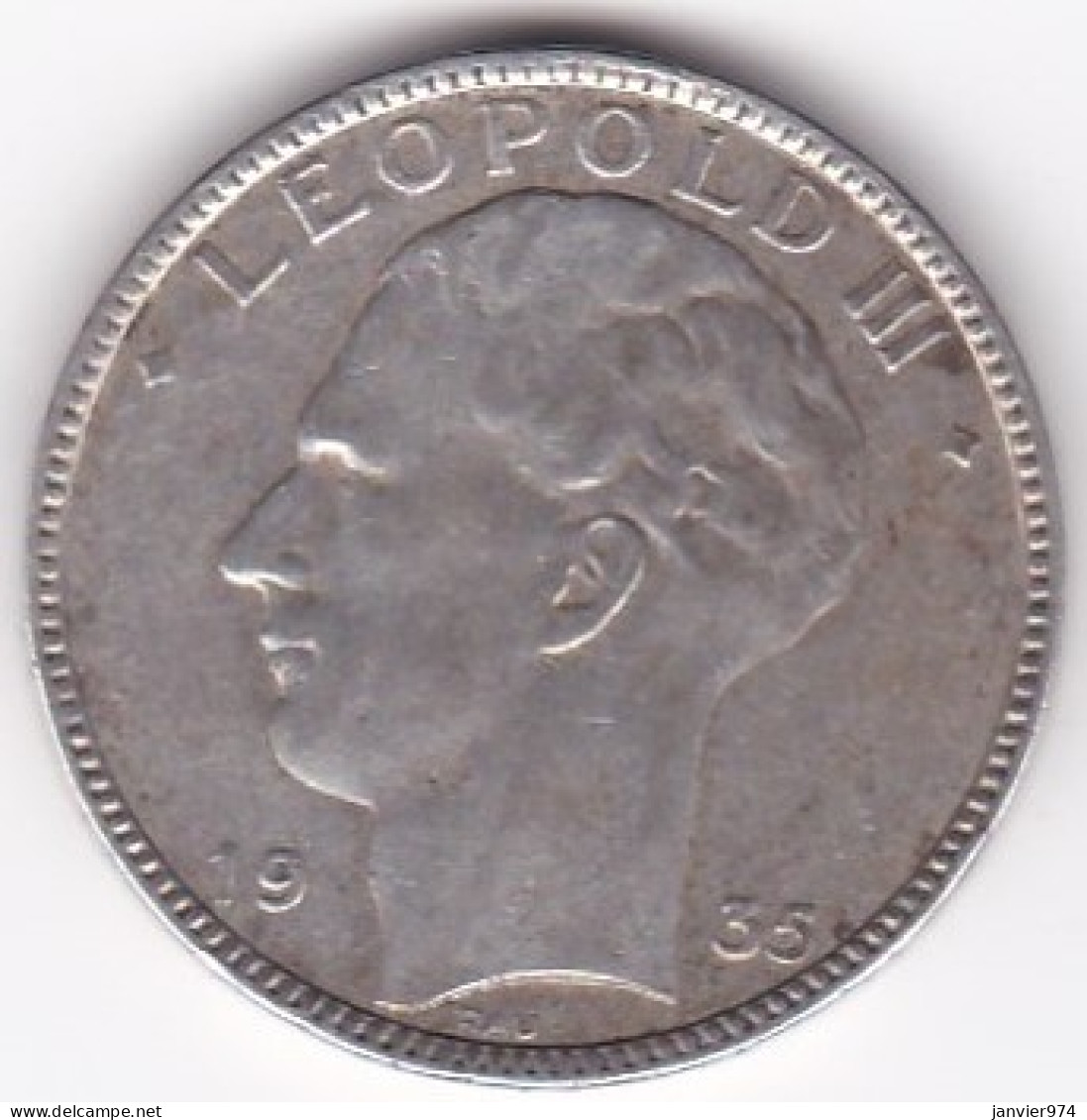 Belgique. 20 Francs 1935. Leopold III. Légende Française, Position A, En Argent - 20 Frank