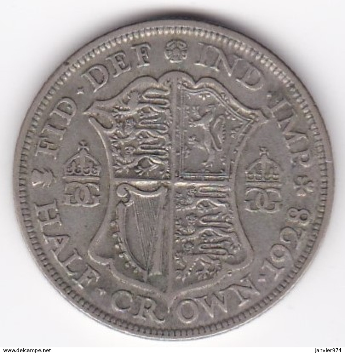 Grande Bretagne. Half Crown 1928 . George V ,en Argent, KM# 835 - K. 1/2 Crown