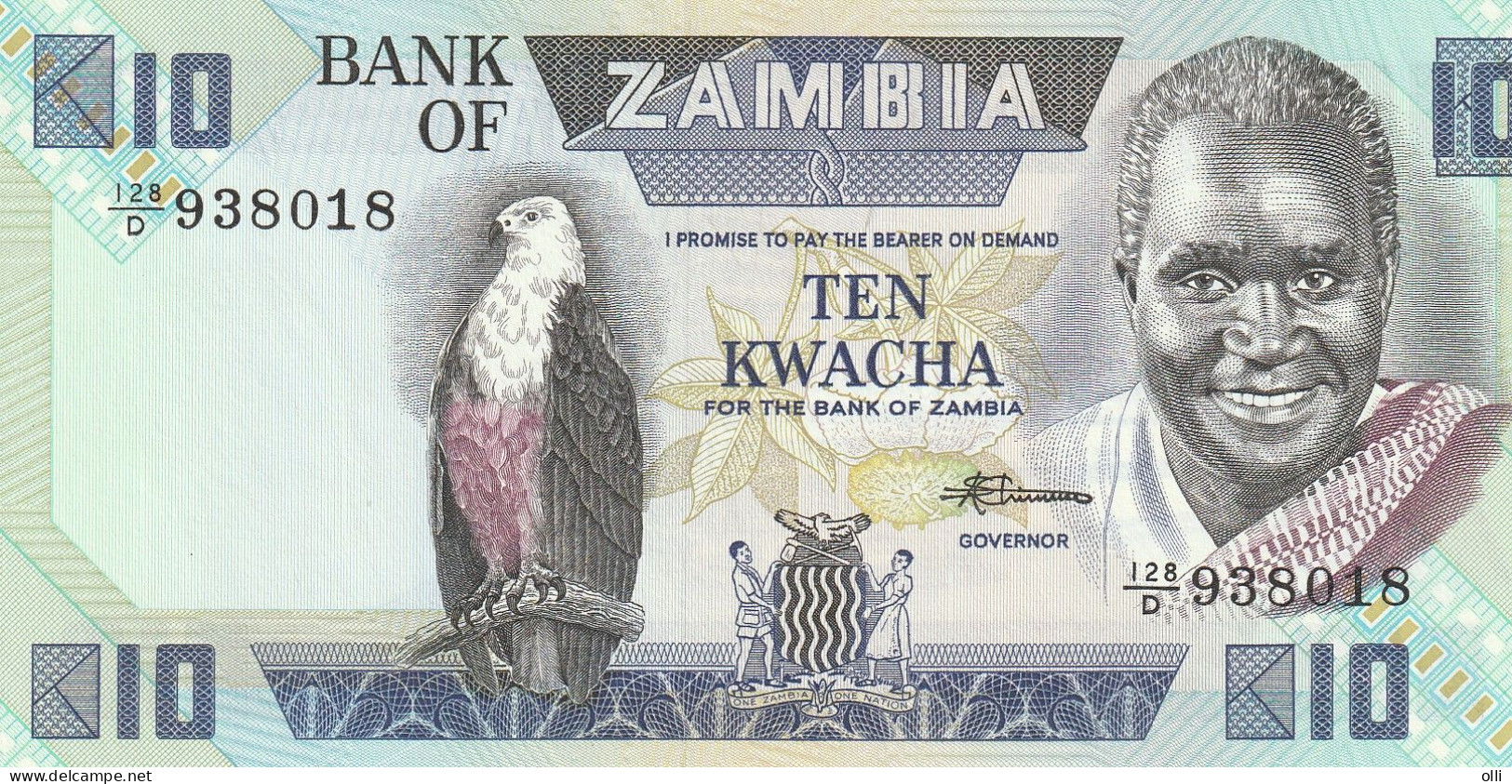 Zambia 10 Kwacha  ND/1980-1988 P-26  UNC - Sambia