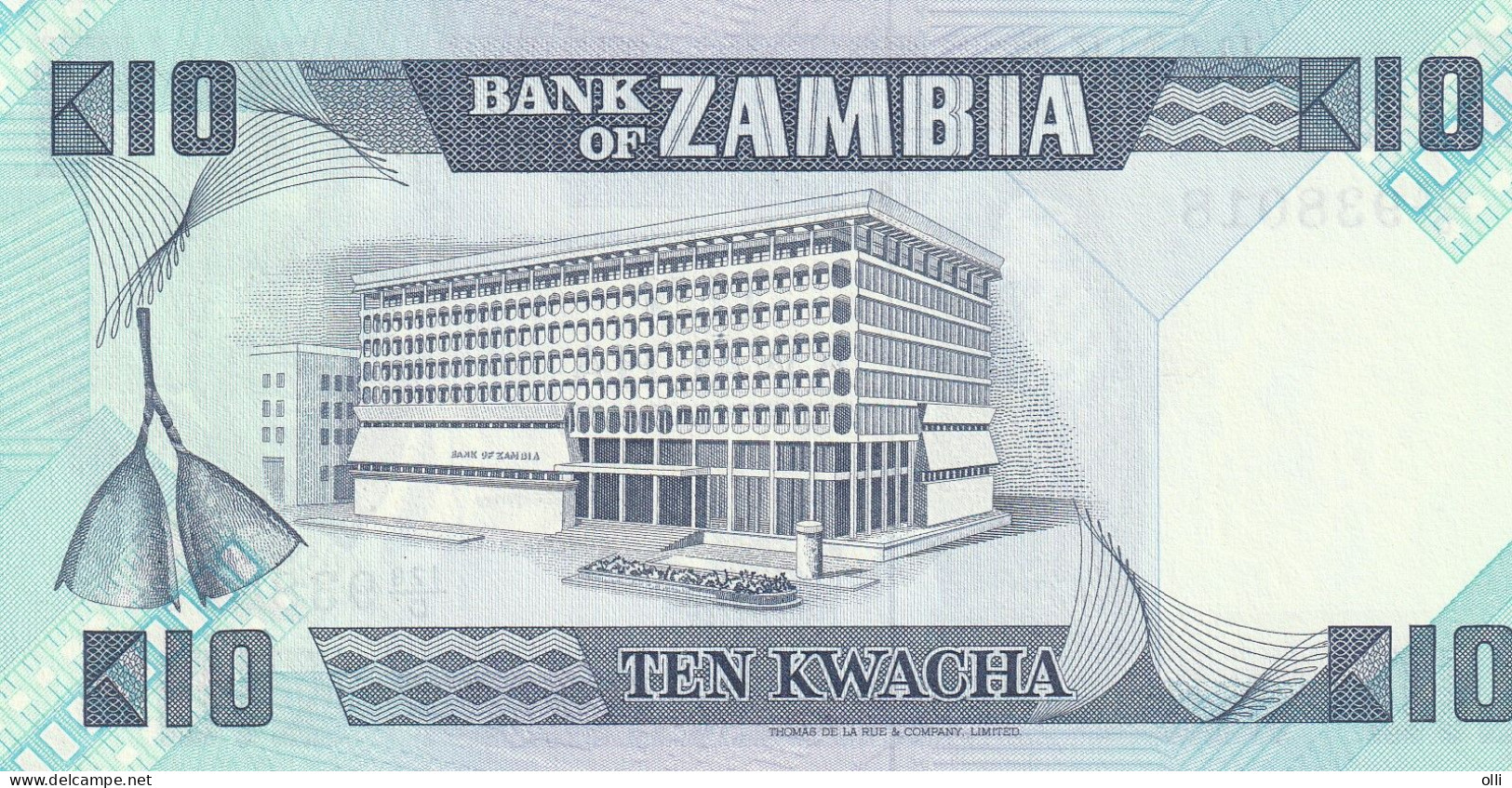 Zambia 10 Kwacha  ND/1980-1988 P-26  UNC - Zambie