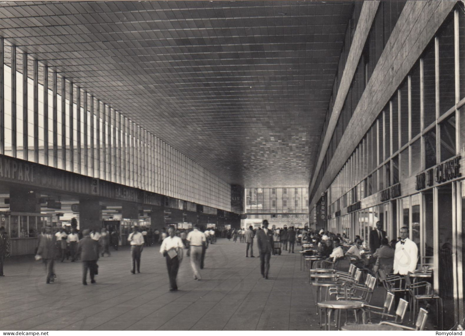 CARTOLINA  ROMA,LAZIO-STAZIONE TERMINI-GALLERIA DI TESTA-STORIA,MEMORIA,CULTURA,RELIGIONE,BELLA ITALIA,VIAGGIATA 1963 - Stazione Termini