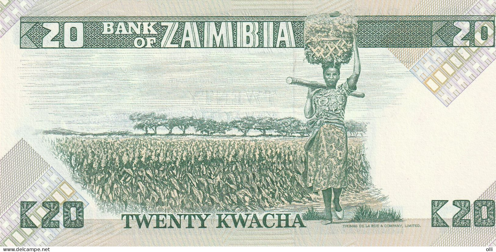 Zambia 20 Kwacha  ND/1980-1988 P-27  UNC - Zambia