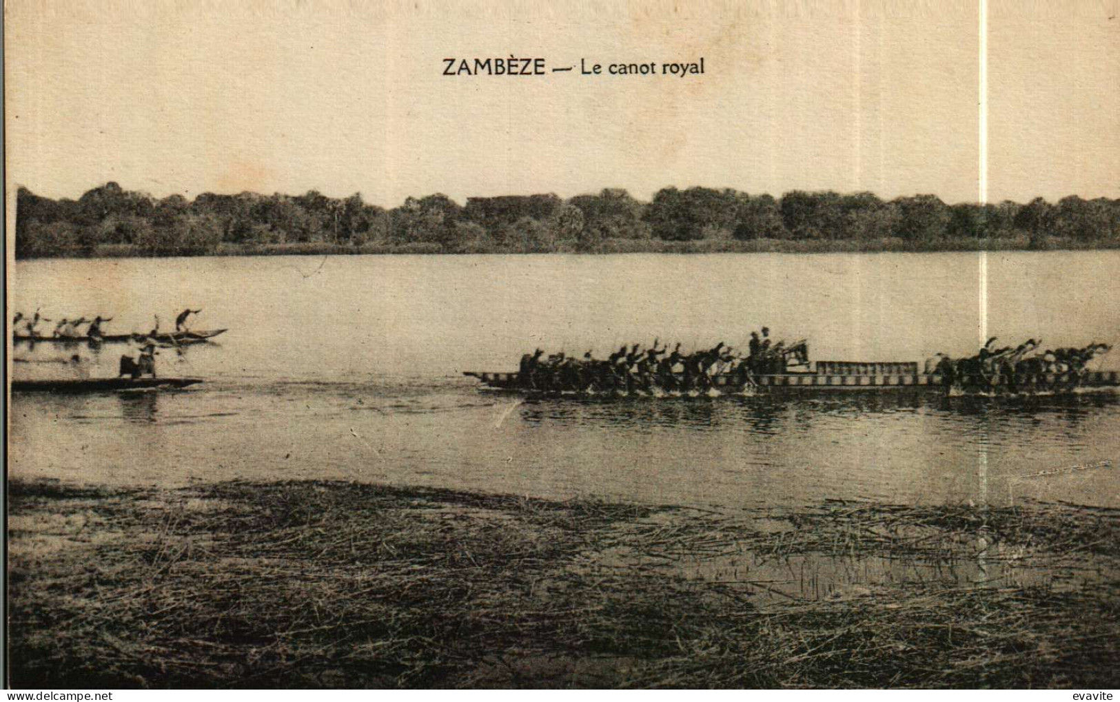Afrique  Zambie  -  ZAMBEZE   Le Canot Royal - Zambia