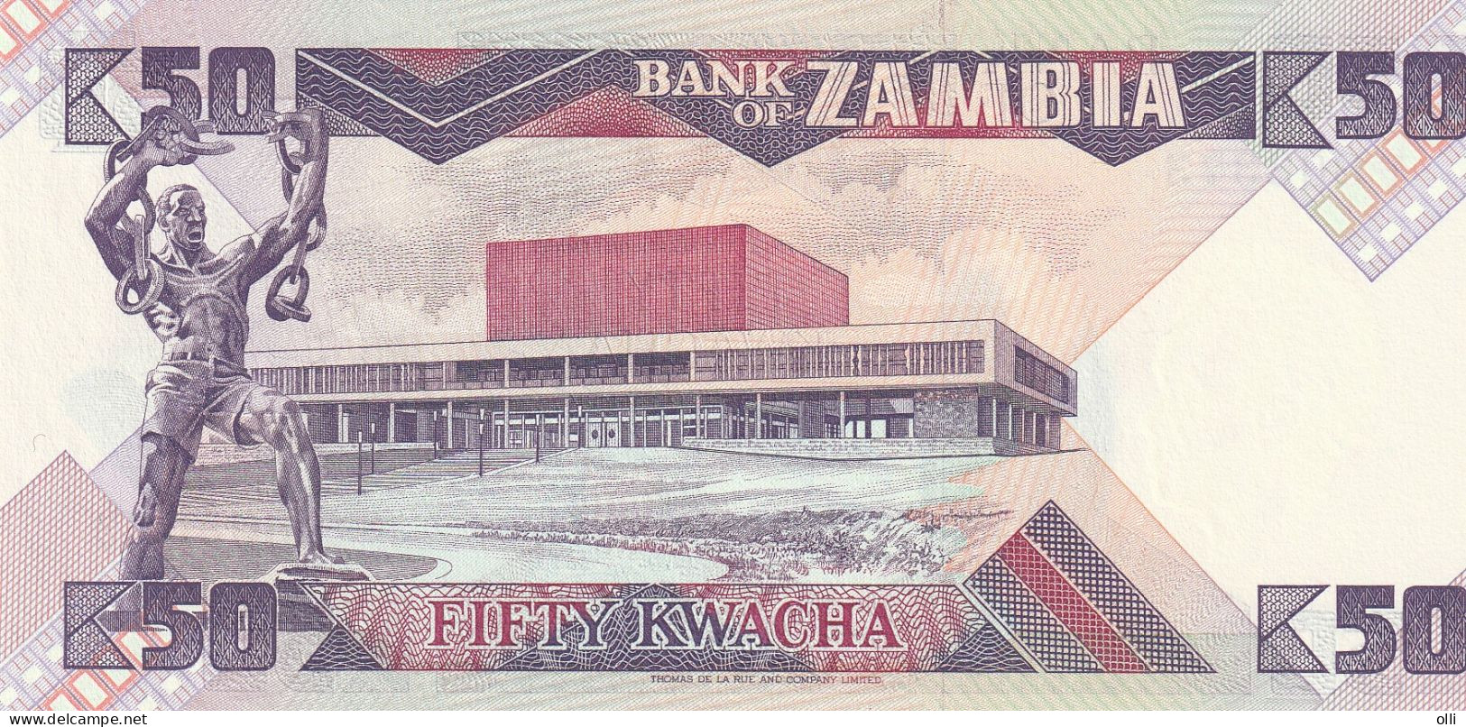 Zambia 50 Kwacha  ND/1980-1988 P-28  UNC - Zambie