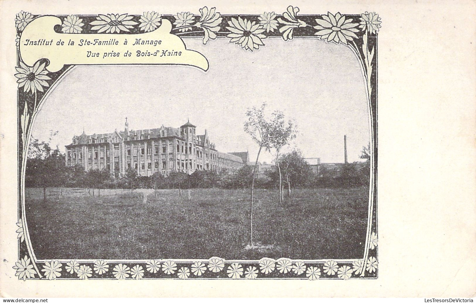 BELGIQUE - Institut De La Ste Famille A Manage - Vue Prise De Bois D'haine - Carte Postale Ancienne - Manage