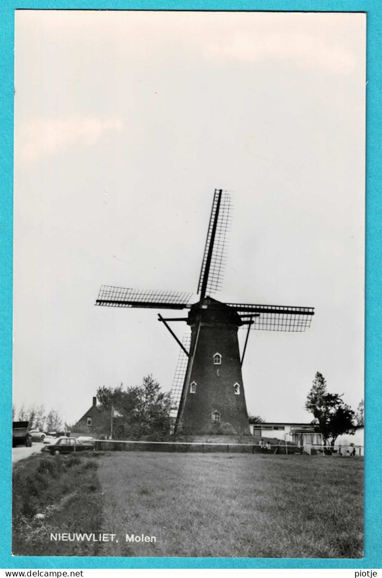 * Nieuwvliet - Sluis (Zeeland - Nederland) * (nr 672) Molen, Moulin, Mill, Muhle, Fotokaart, Carte Photo, Old - Sluis
